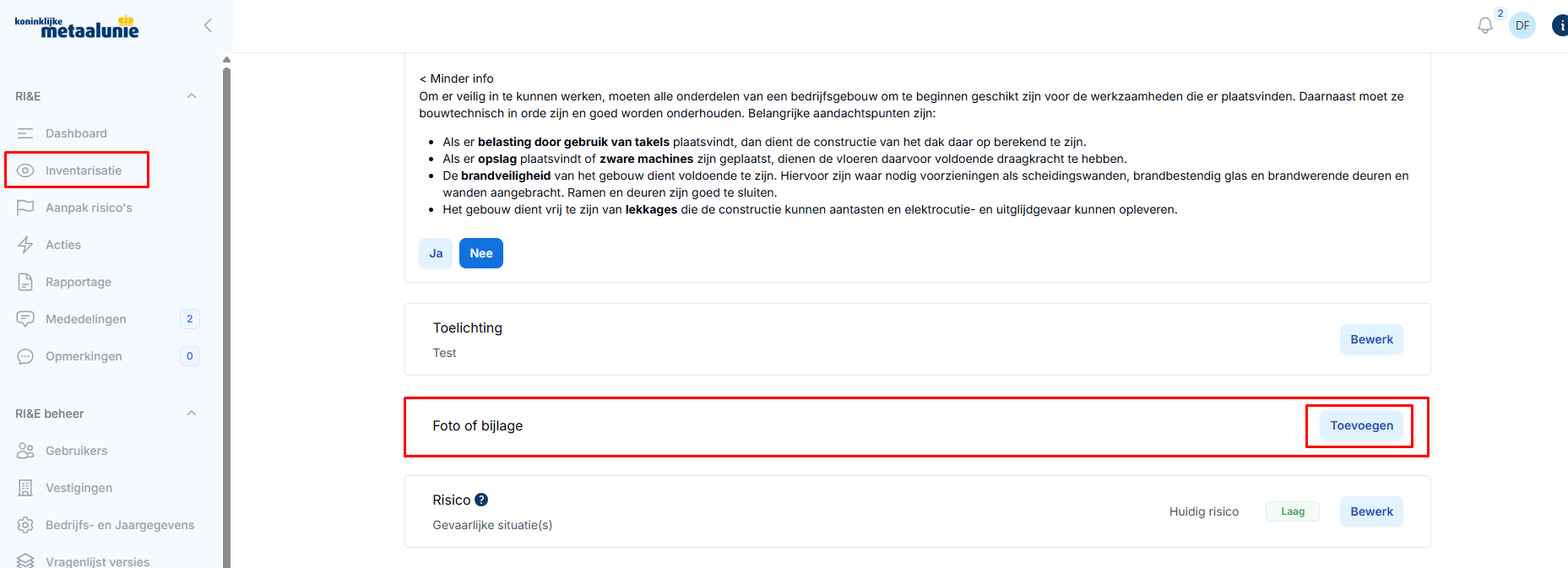 InventarisatieVragenFotoBijlage
