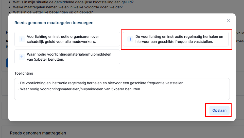 InventarisatieVragenReedsGenomenMaatregelenToevoegen