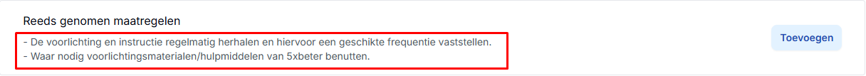 InventarisatieVragenReedsGenomenMaatregelenWaarde