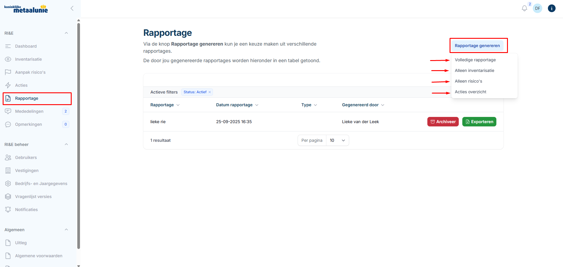 Rapportage