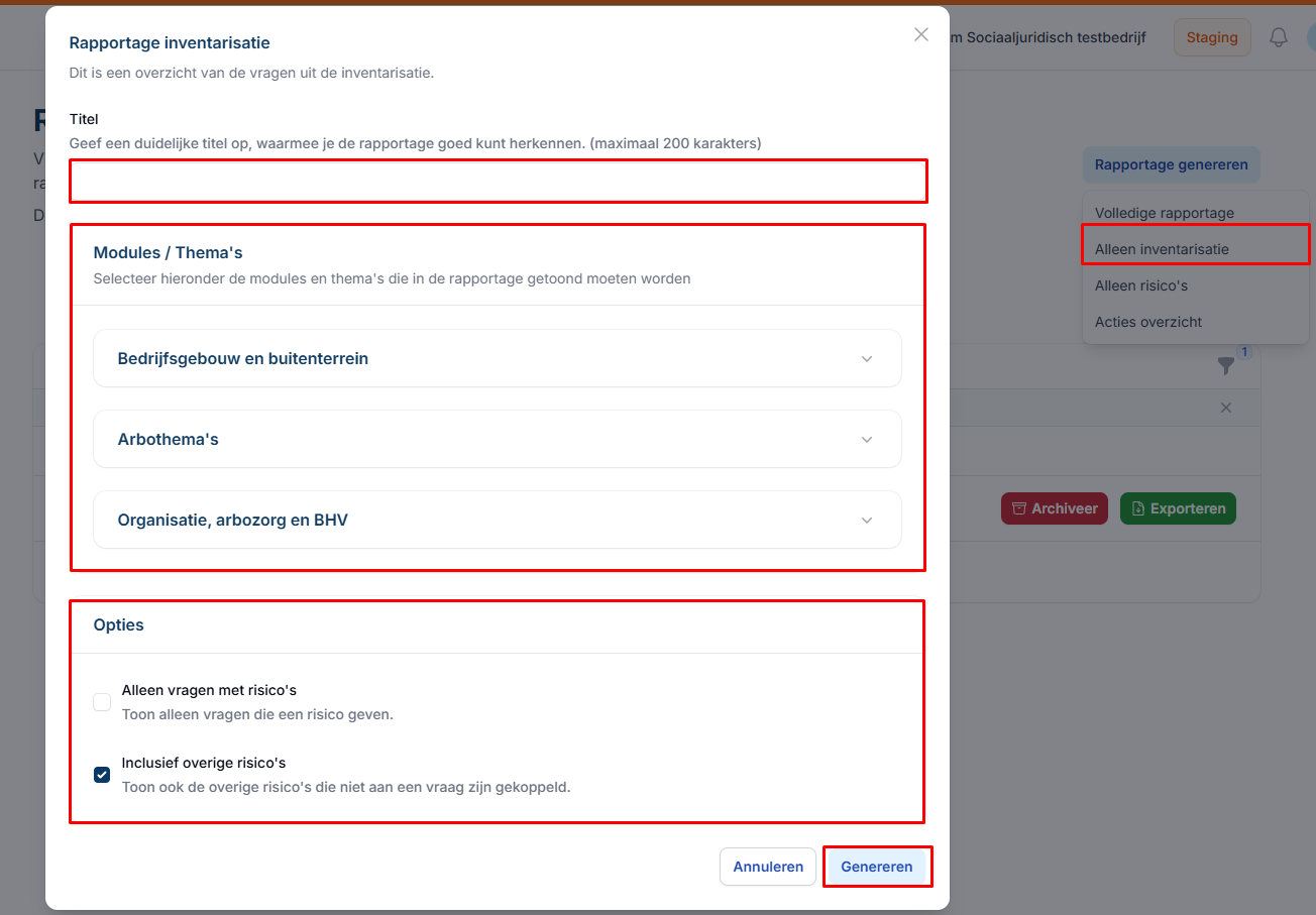 RapportageInventarisatie